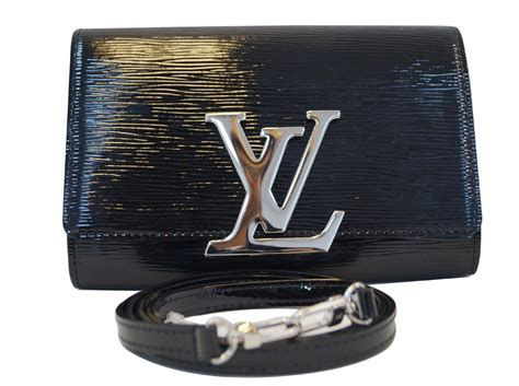 louis vuitton black patent leather handbag|louis vuitton louise epi leather.